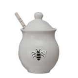 Stoneware Honey Jar