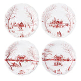Country Estate Winter Frolic Party Plate