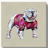 Bulldog Red Canvas 8x8