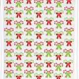 Candy Canes & Bows Hand Towel