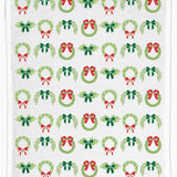 Wreath & Christmas Bows Hand Towel