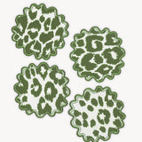 Matouk Iconic Leopard Cocktail Napkin Set of 4