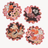 Matouk Magic Mountain Cocktail Napkin Set of 4
