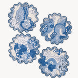 Matouk Magic Mountain Cocktail Napkin Set of 4