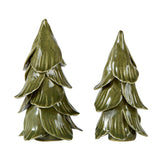Handmade Christmas Trees - Green - Set of 2