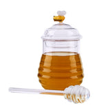 Glass Honey Jar + Dipper