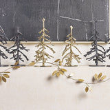 Gold Metal Twig Trees - Set of 2