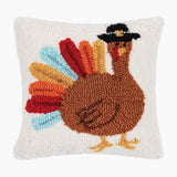 Tom Turkey Throw Pillow