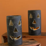 Black Clay Jack-O-Lantern