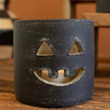 Black Clay Jack-O-Lantern