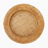 Brown Rattan Charger Plate