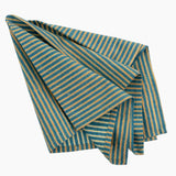 Stripe Block Print Napkin Sky