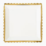 Gold Ruffle Edge Plate