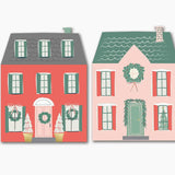 Village Christmas Houses Shaped Paper Napkins