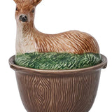 Forest Walk Deer Bowl With Lid