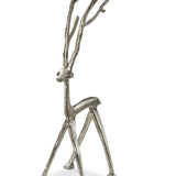 Cast Aluminum Reindeer Silver