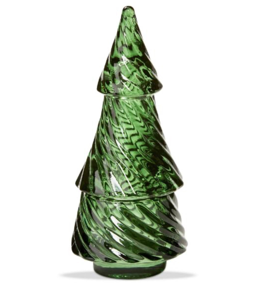 Glass Twist Tree Tealight Holder
