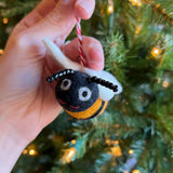 Bee Felt Wool Ornament