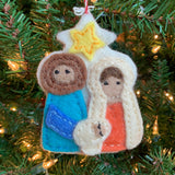 Nativity Felt Wool Ornament