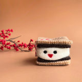 Smiling S’more Felt Wool Ornament