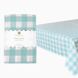 Mint & White Gingham Tablecloth