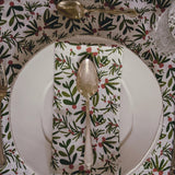 Bauble Stocking Holly Berry Tablecloth 60”x90”