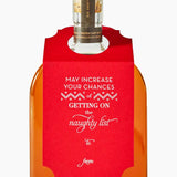 Naughty List Wine & Spirit Tag