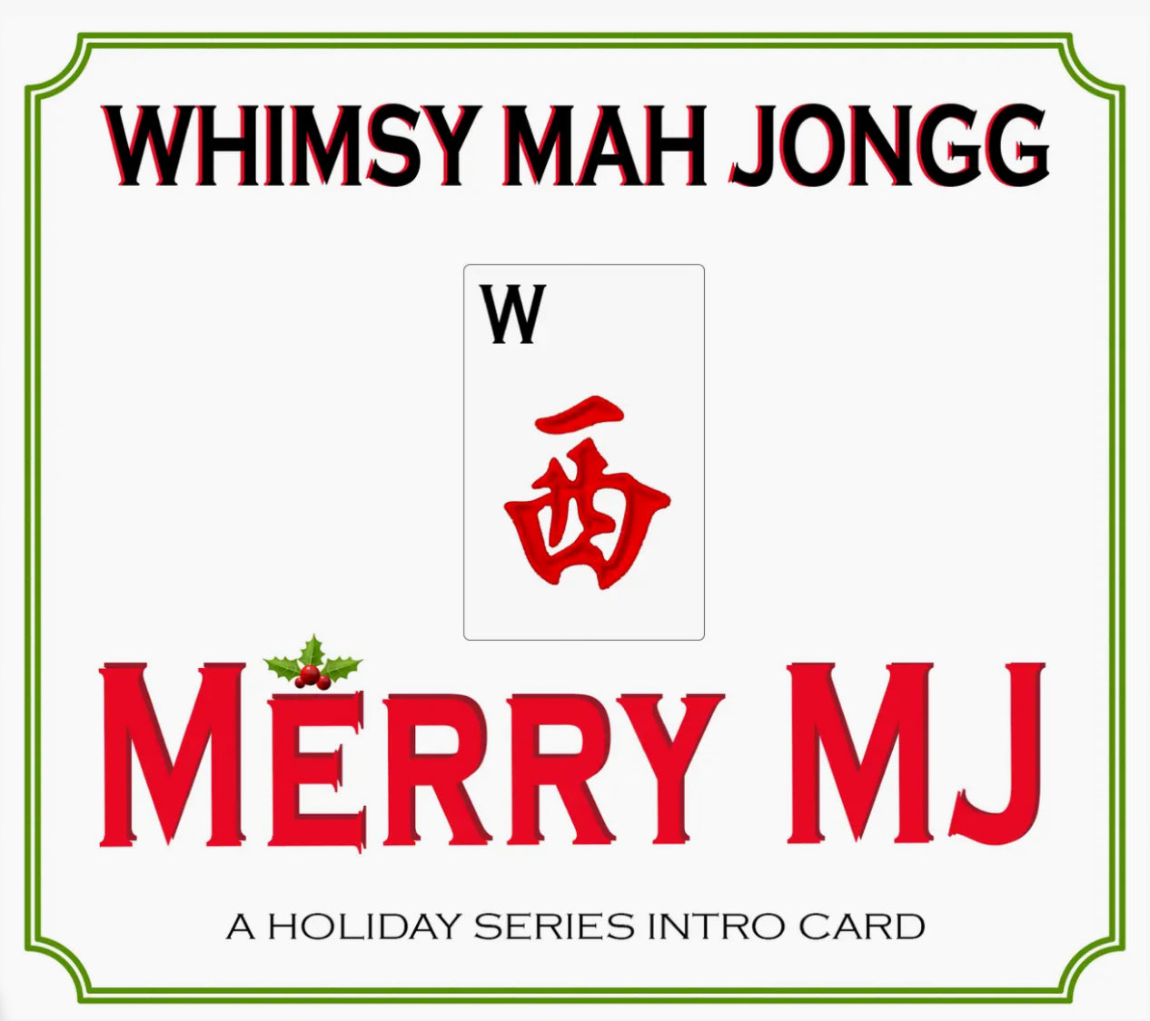 Whimsy Mahjong Card