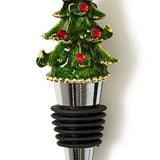 Jeweled Christmas Tree Bottle Stopper