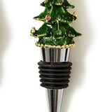 Jeweled Christmas Tree Bottle Stopper
