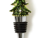 Jeweled Christmas Tree Bottle Stopper