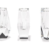 Faceted Hand-Cut Crystal Glass Bud Vase