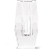 Faceted Hand-Cut Crystal Glass Bud Vase