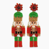 Red and Green Nutcracker Earrings