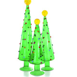 Decorated Dotted Trees Translucent Green