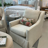 Antonio Skirted Swivel Chair