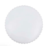 White Scalloped Acrylic 15” Placemat