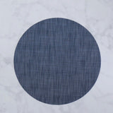 VIDA Round Woven Placemats (Navy)