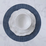 VIDA Round Woven Placemats (Navy)