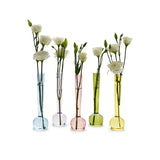 Swirl Hand Blown Glass Bud Vase