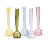 Swirl Hand Blown Glass Bud Vase