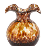 Hibiscus Glass Tortoiseshell Bud Vase
