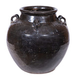 Vintage Black Four Handle Wine Jar