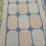 Wool Runner Pink, Blue & Gray 3.5’x12’