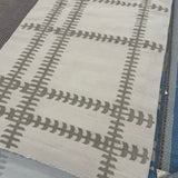 Wool Rug Gray And White