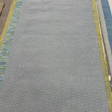 Handmade Blue Wool Rug 3’x8’