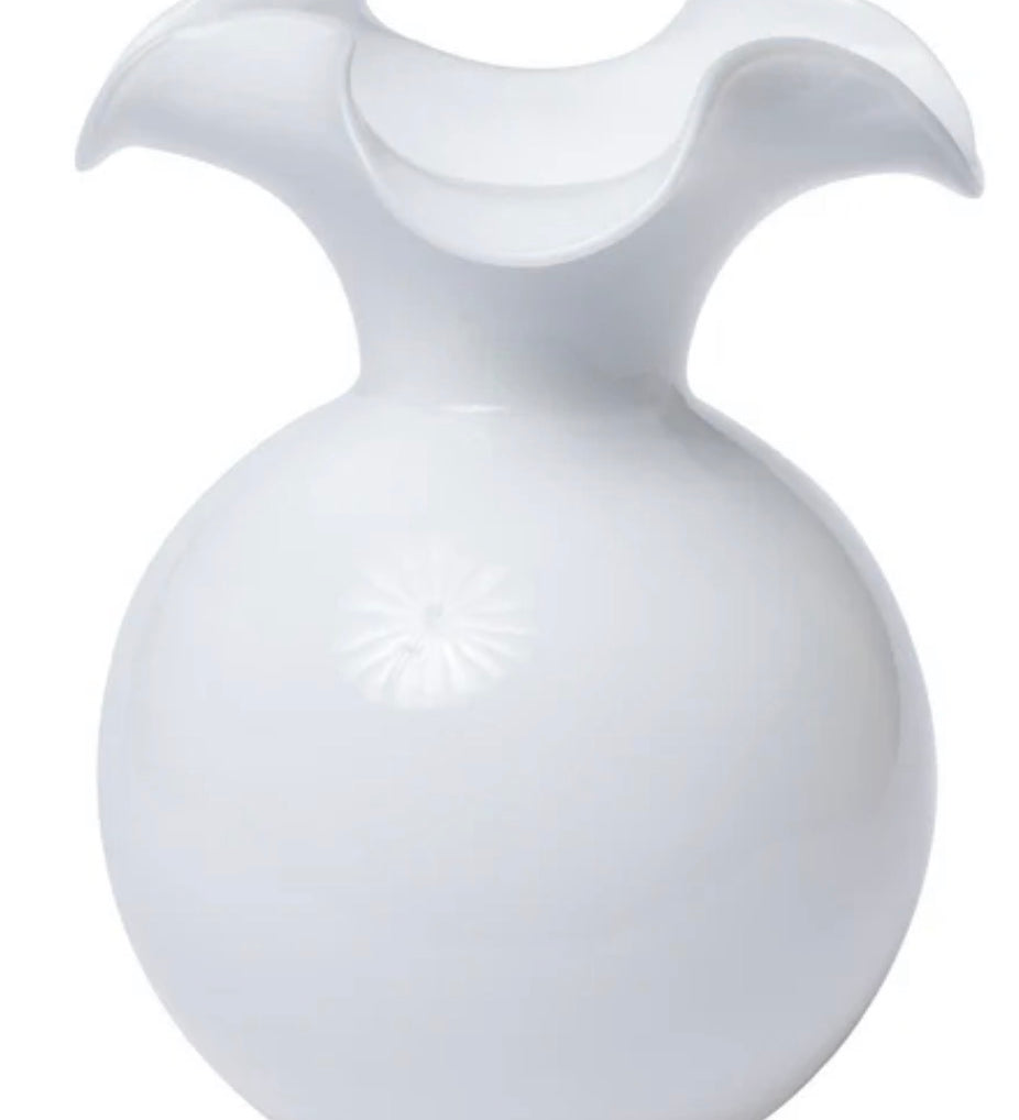 Vietri Hibiscus Medium Fluted Vase