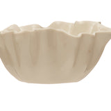 Stoneware Fluted Bowl, White