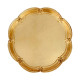 Florentine Round Wooden Gold Tray