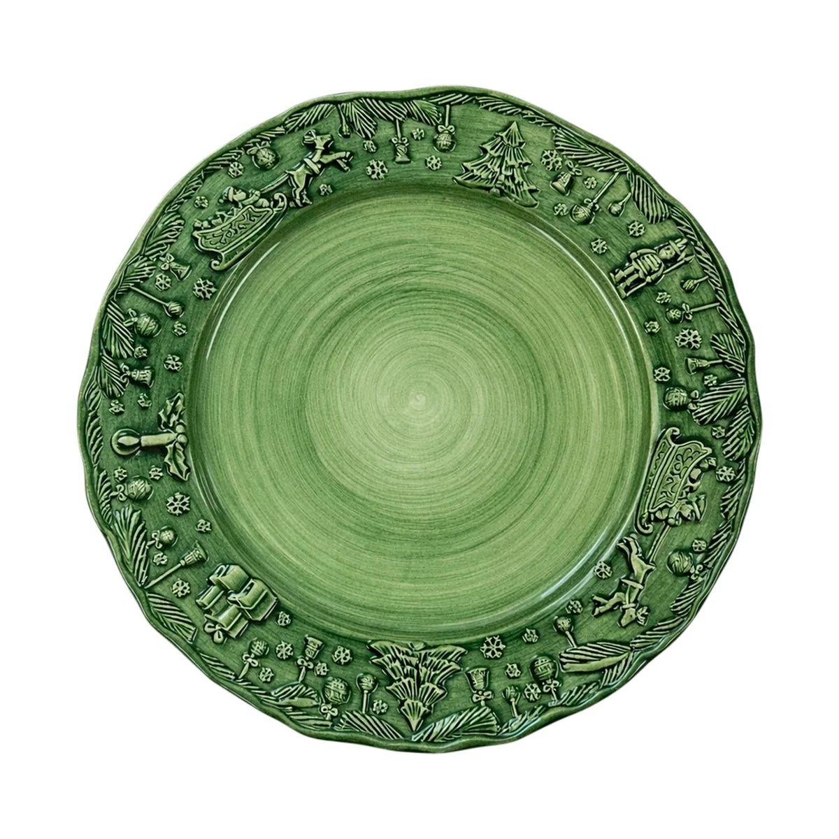 Fiabe Di Natale Green Plate